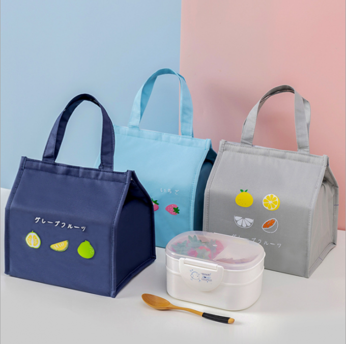 Bolsa de poliéster impermeable para picnic Bolsa de aire acondicionado de papel de aluminio Bolsa de aislamiento Entrega de alimentos 4
