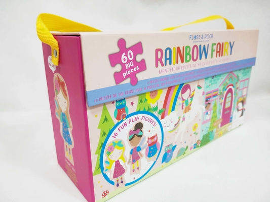 Un buen precio. 60pcs Rainbow Fairy Papel Puzzle Puzzle Pieza grande Puzzles con divertidas figuras de juego en línea