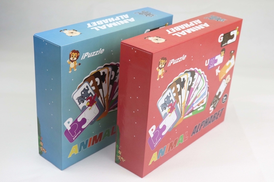 Un buen precio. 2 mm de espesor 27 pcs de papel juego de puzzles de juego de puzzles de impresión offset en línea
