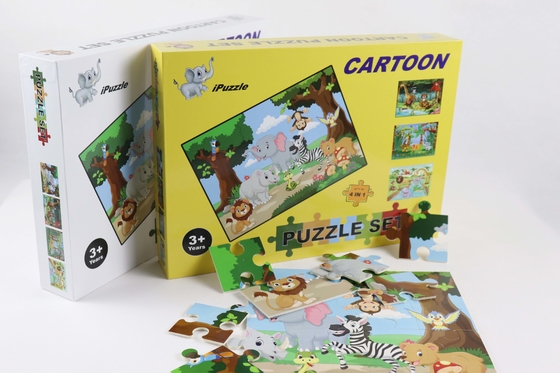 Un buen precio. Cool 4 paquetes de papel Puzles de puzzle niños pequeños 4-8 años de edad Aprendizaje educativo en línea