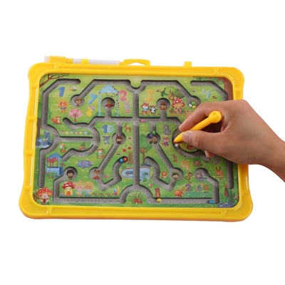 Un buen precio. Montessori Educativo Animal Magnético Puzzle Laberinto juguetes con cuentas de rodar en línea
