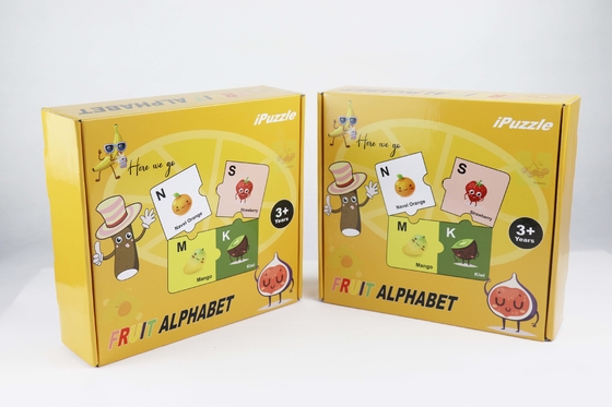 Un buen precio. 2.5 mm de espesor Fruto Alfabeto Puzzle 28pcs acabado de barniz en línea